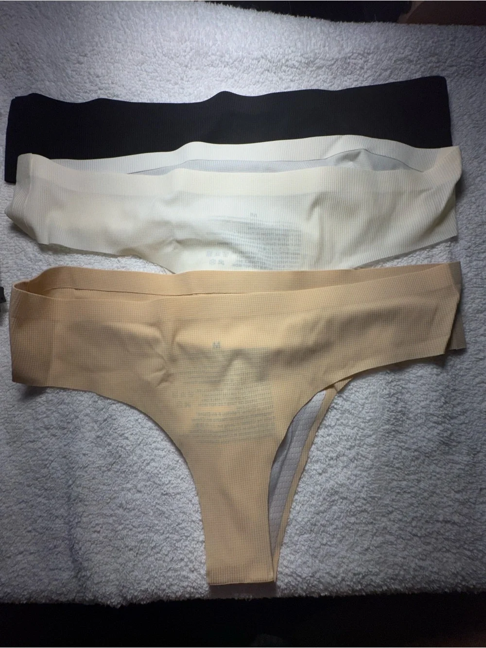 3pcs Women Seamless Yoga Sports Panties, High Elasticity Breathable Size M